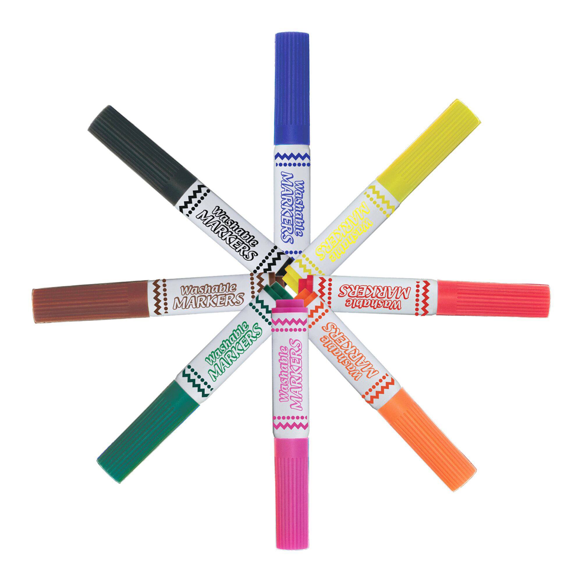 6 Packs: 200 ct. (1,200 total) BAZIC® Washable Markers Jumbo Pack